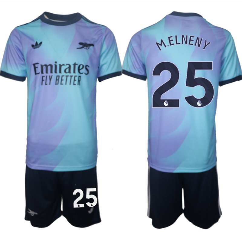 Men 2024-2025 Club Arsenal away Purple blue #25 Soccer Jersey